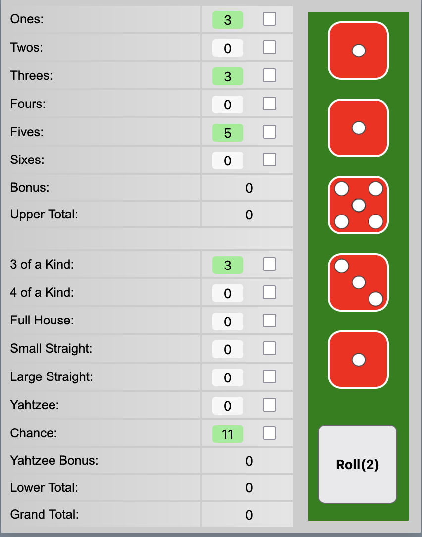 Yahtzee